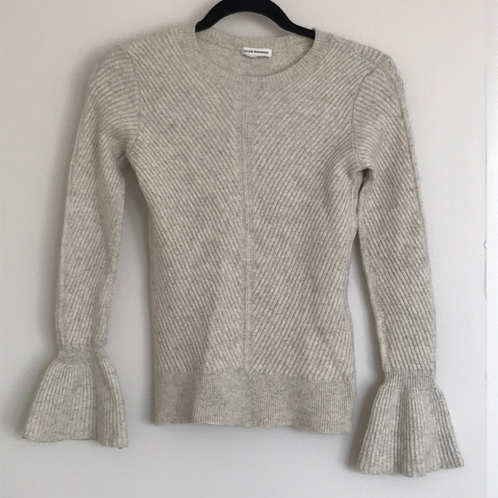 Club Monaco Wool Blend Sweater w/ Bell Sleeves